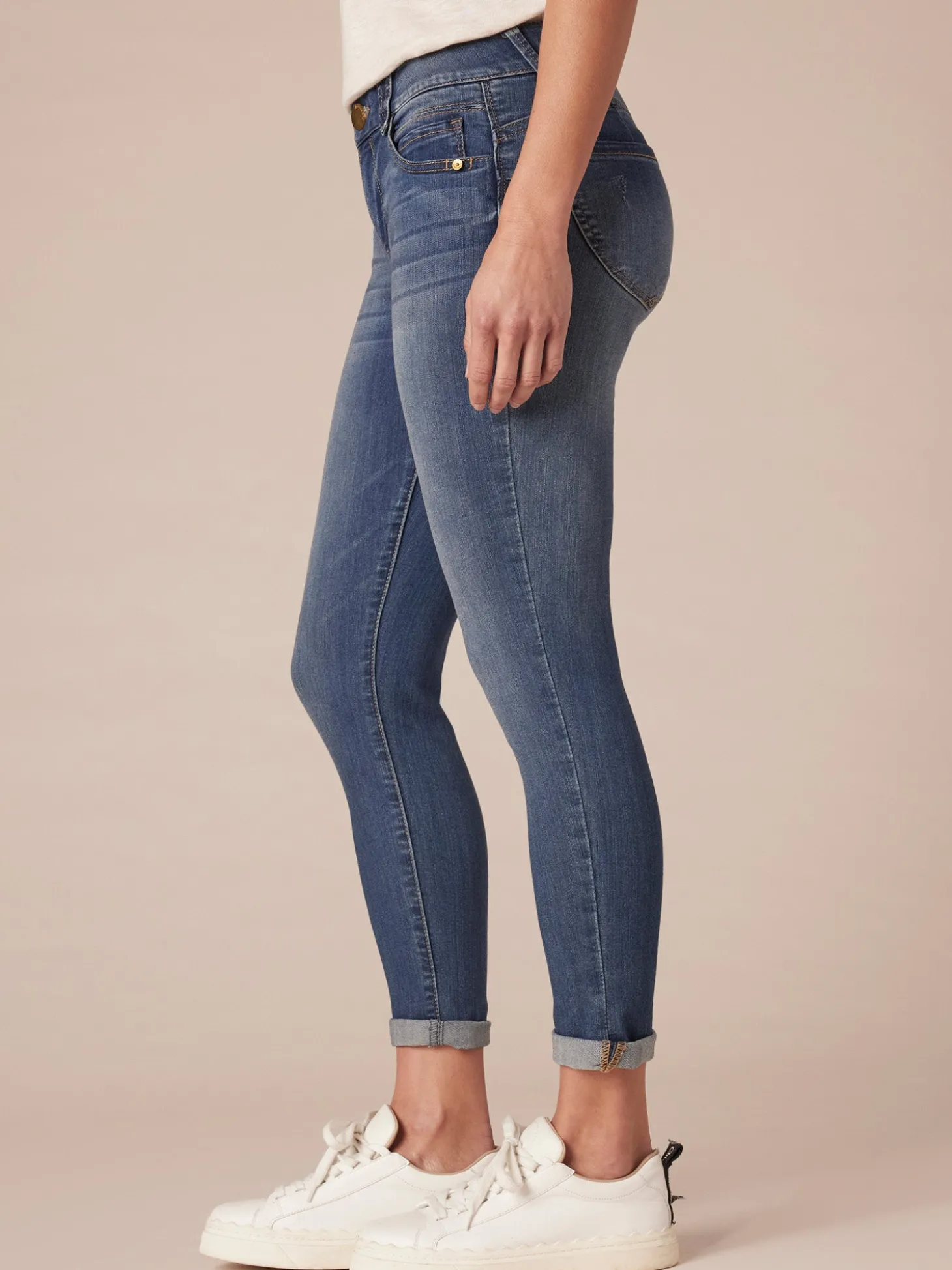 "Ab"solution® Ankle Skimmer Blue Jeans