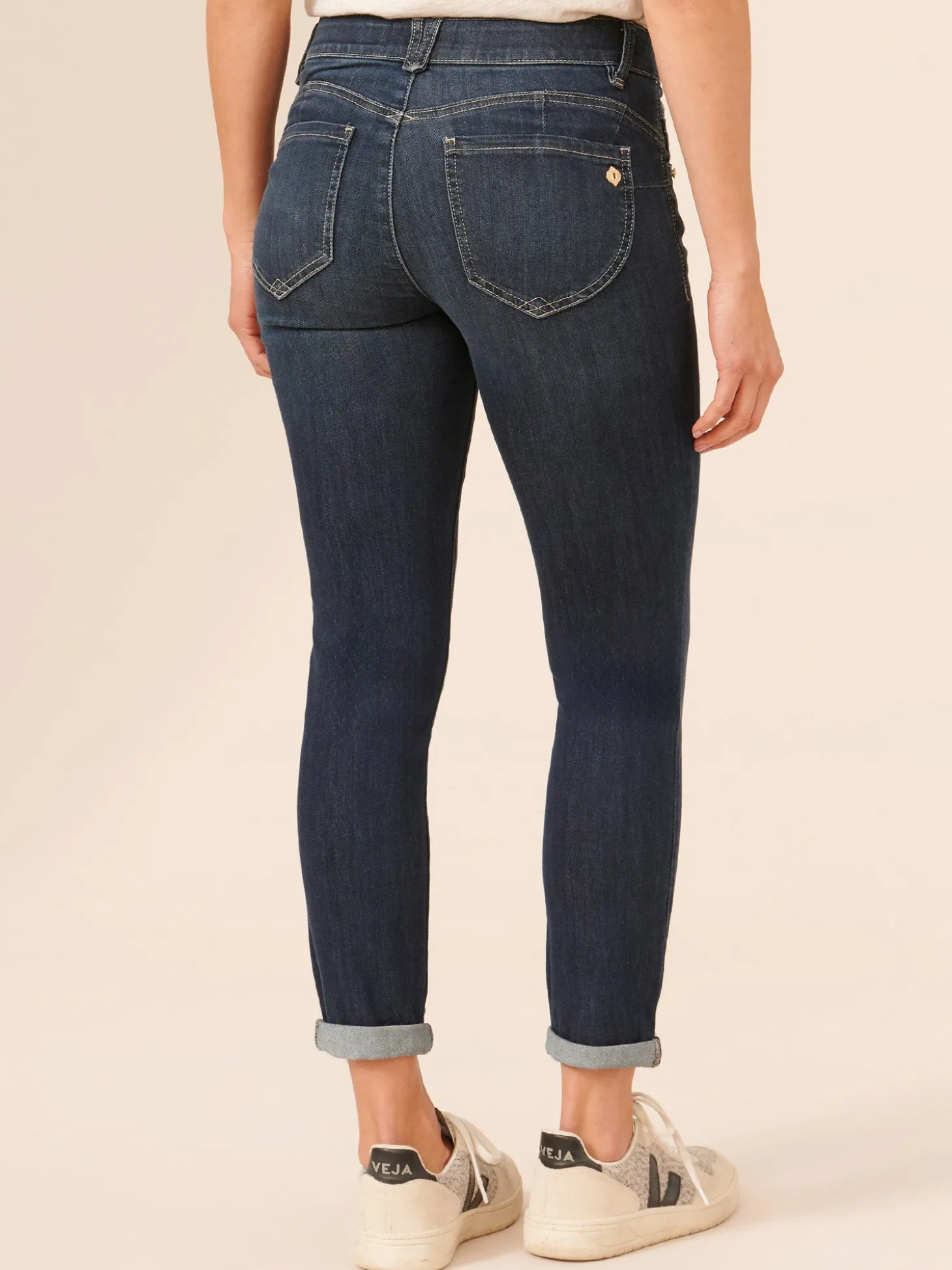"Ab"solution® Ankle Skimmer Indigo Denim Skinny Jeans