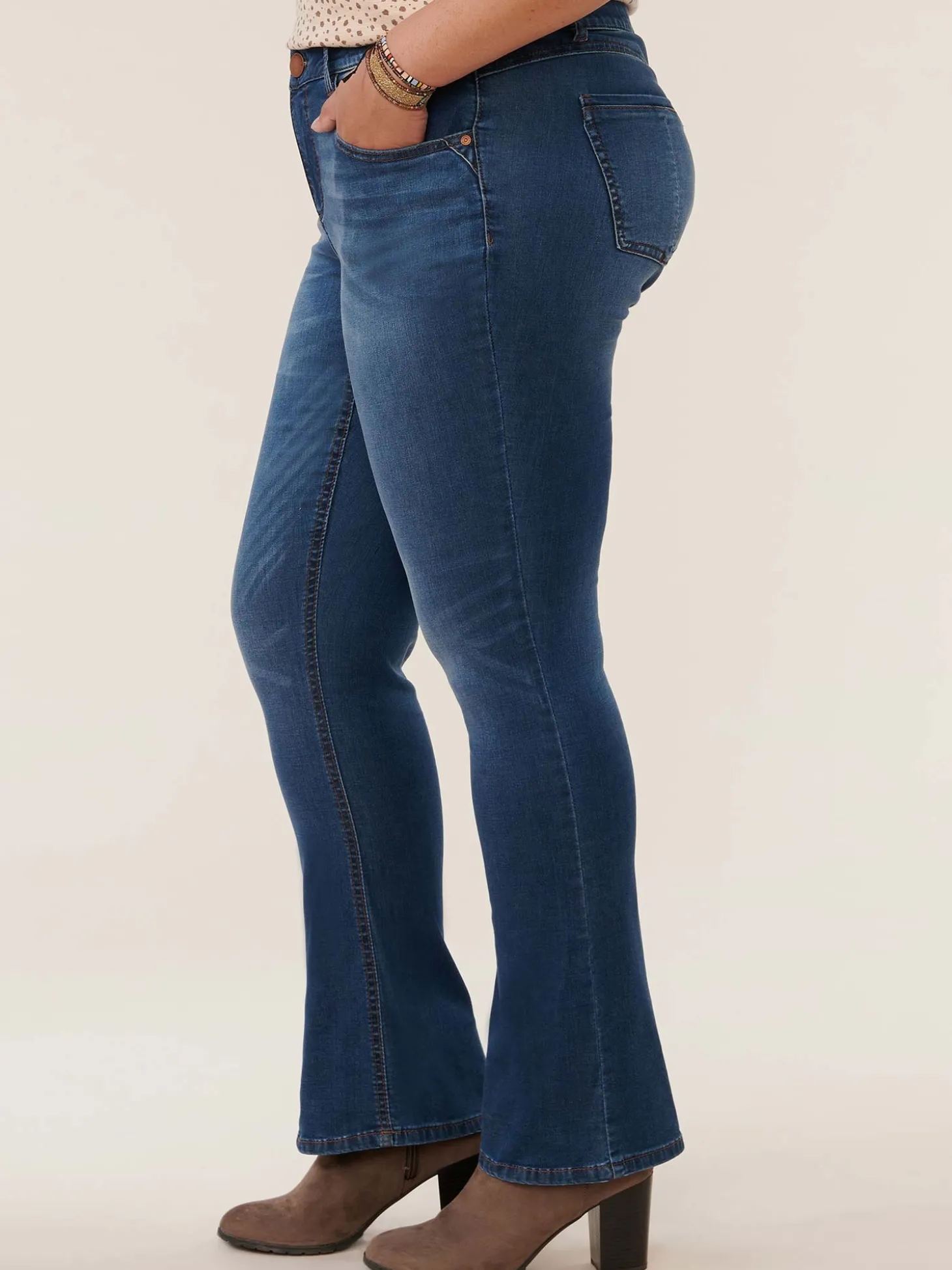 "Ab"solution® Artisanal Blue Plus Itty Bitty Bootcut Jean