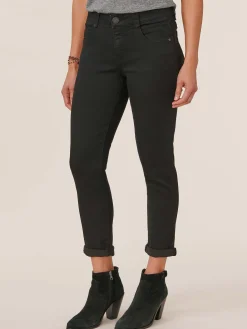 "Ab"solution® Black Denim Ankle Skimmer Jean