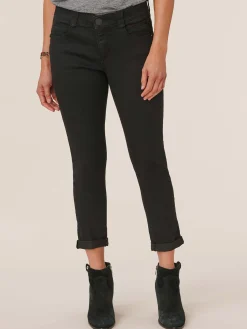 "Ab"solution® Black Denim Petite Ankle Skimmer