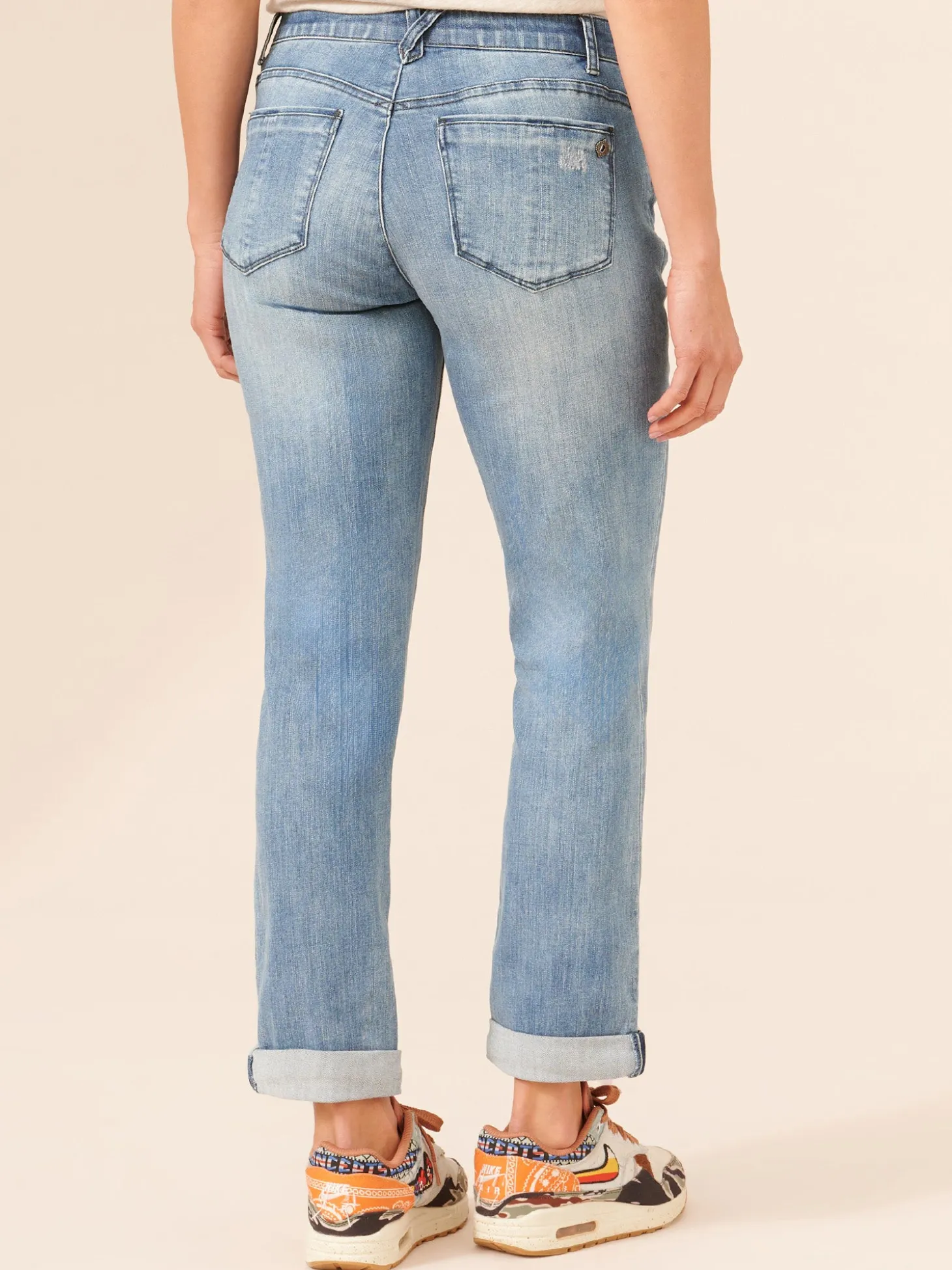 "Ab"solution® Blue Denim Girlfriend Jean