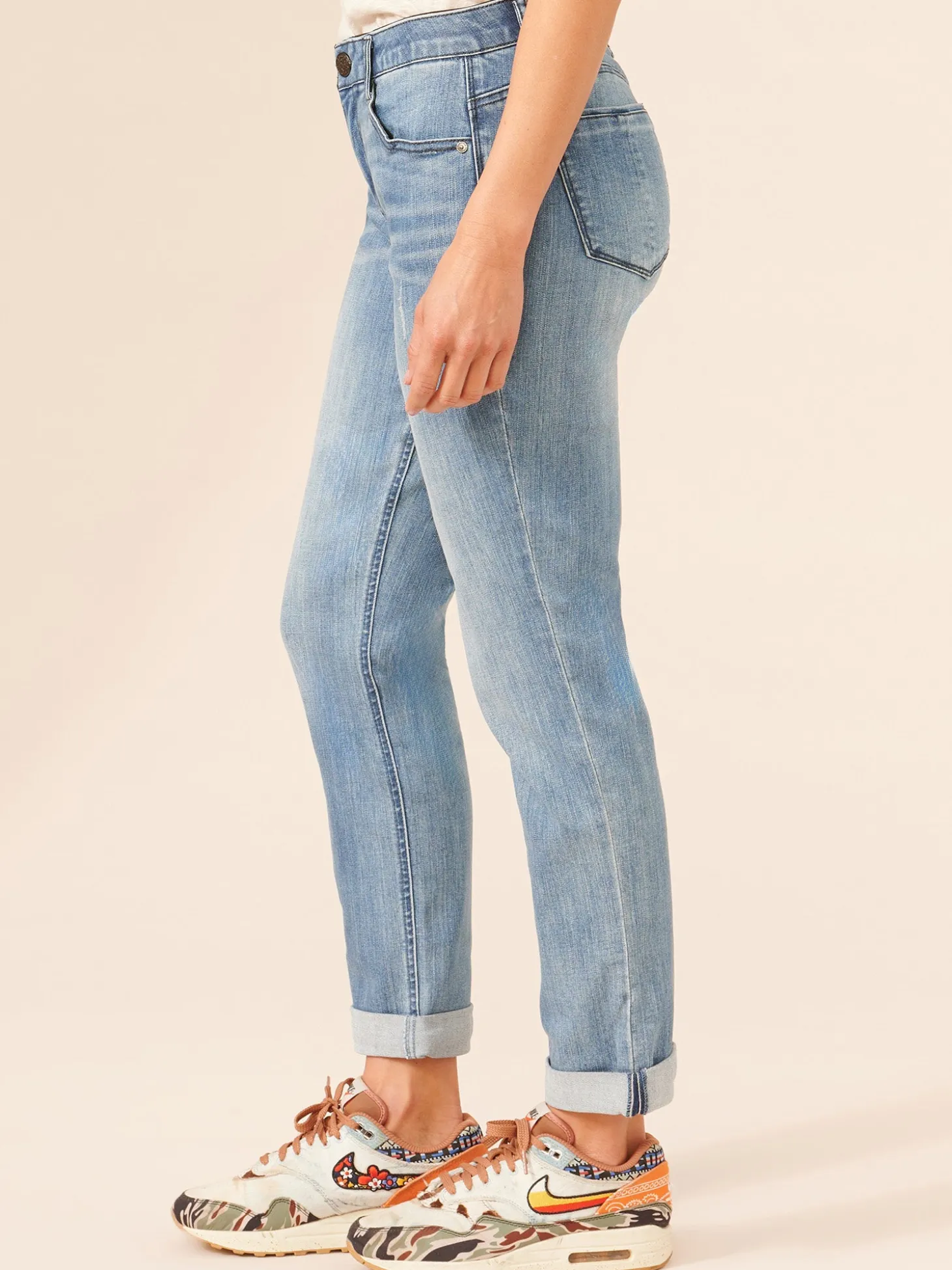 "Ab"solution® Blue Denim Girlfriend Jean
