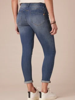 "Ab"solution® Blue Denim Petite Ankle Skimmer Jeans