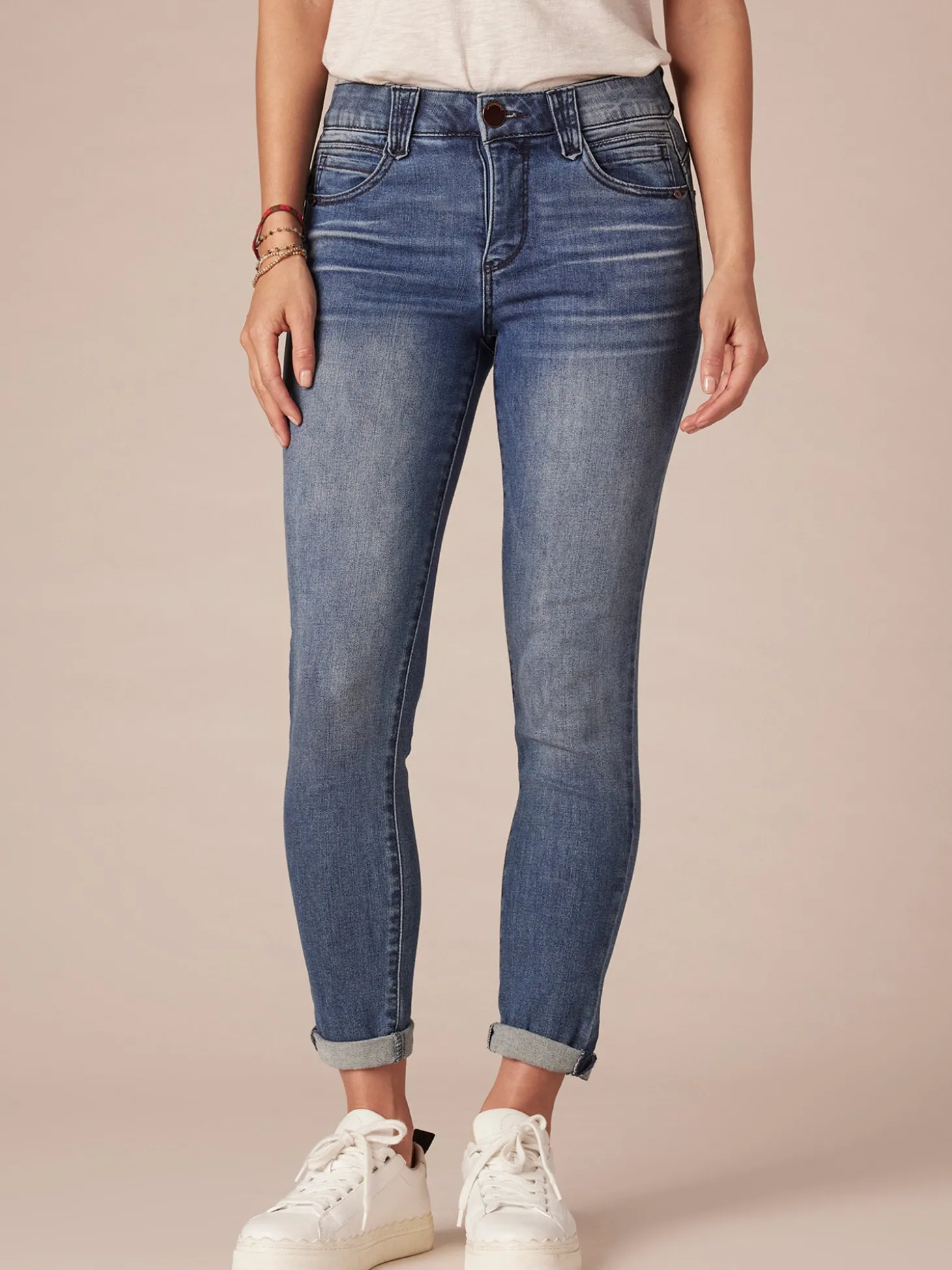 "Ab"solution® Blue Denim Petite Ankle Skimmer