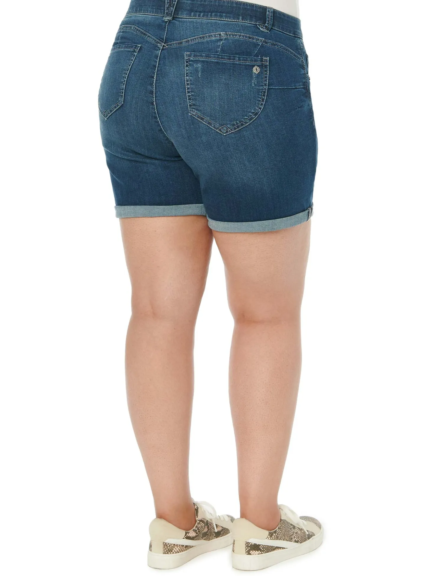 "Ab"solution® 7" Blue Denim Plus Shorts