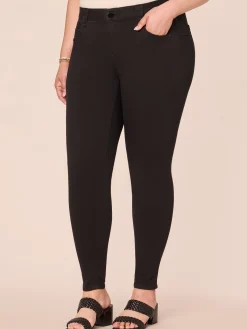 "Ab"solution® Booty Lift Plus Black Denim Jeggings