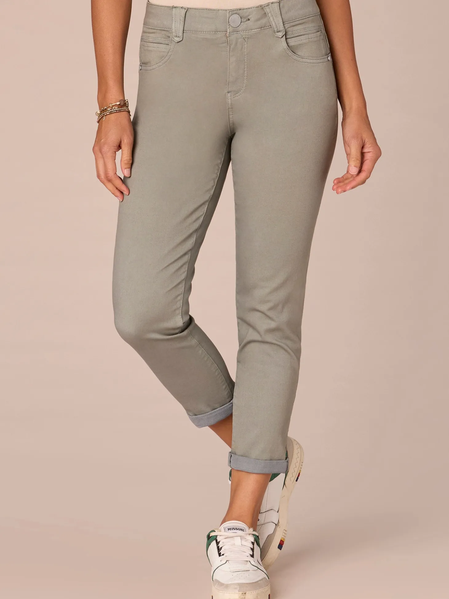 "Ab"solution® Colored Ankle Skimmer Pants