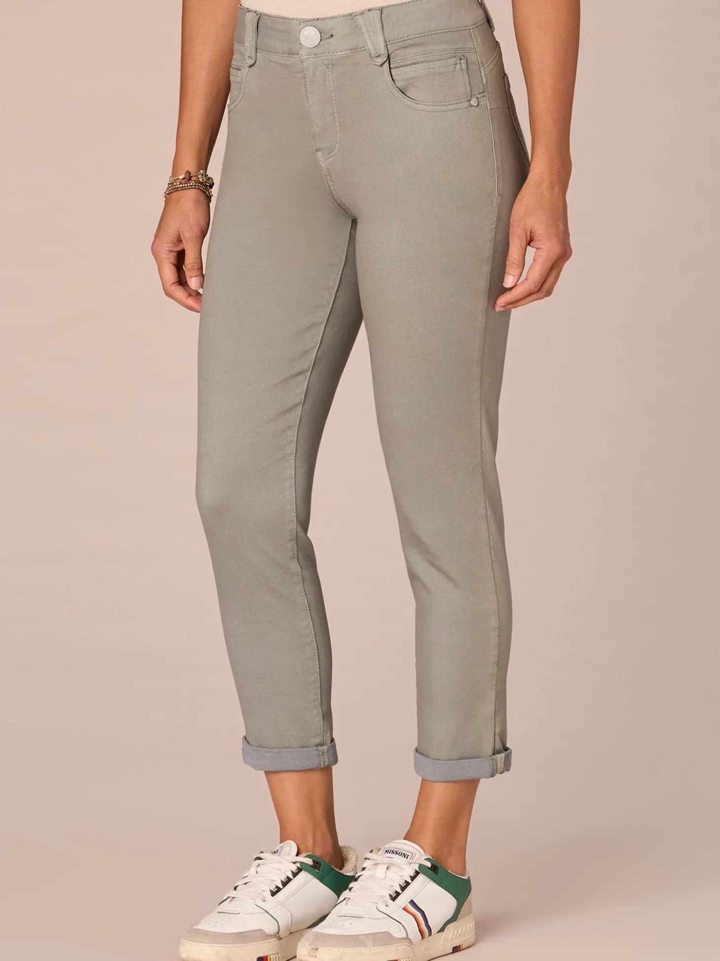 "Ab"solution® Colored Ankle Skimmer Pants