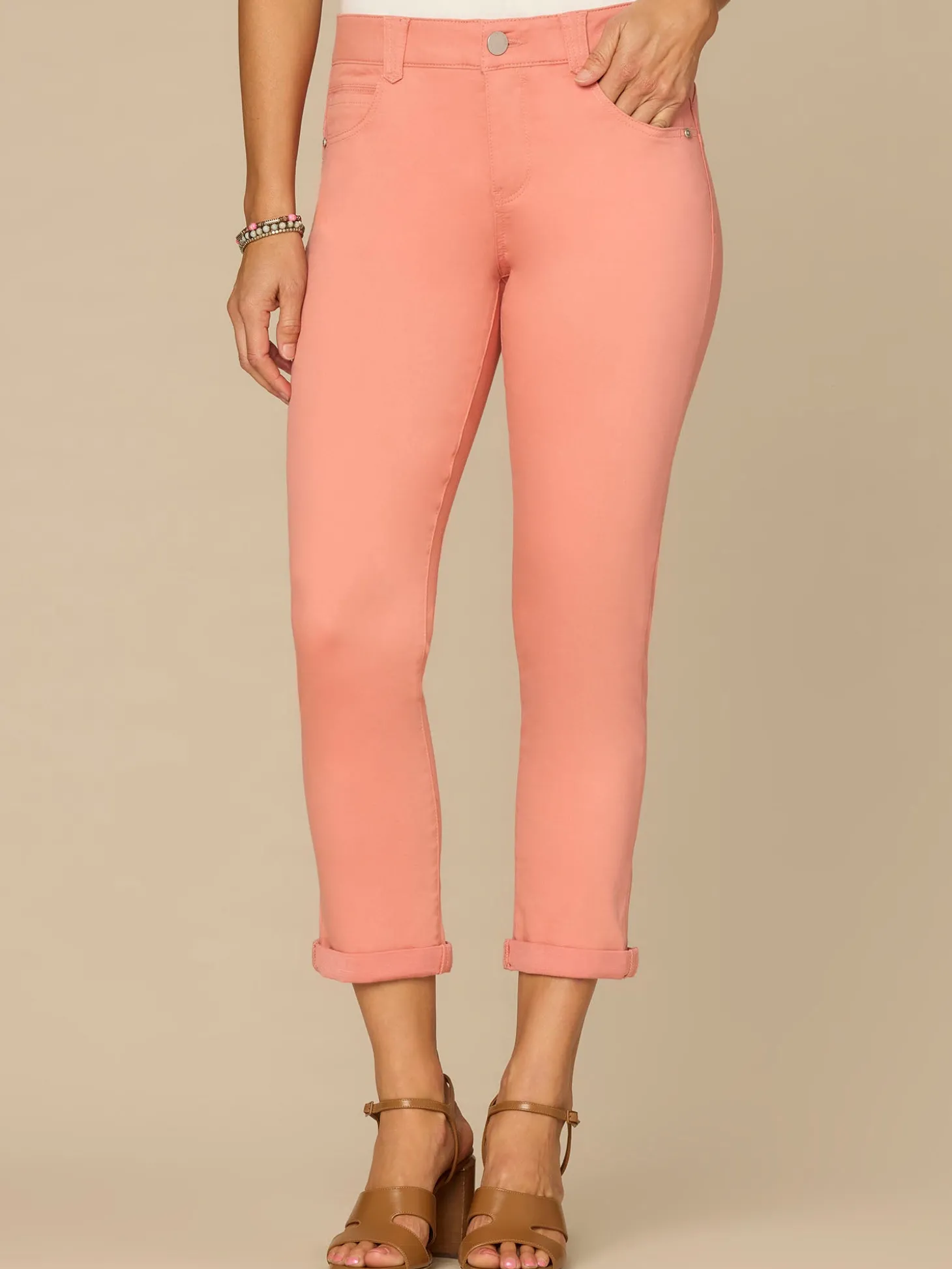 "Ab"solution® Colored Ankle Skimmer Pants