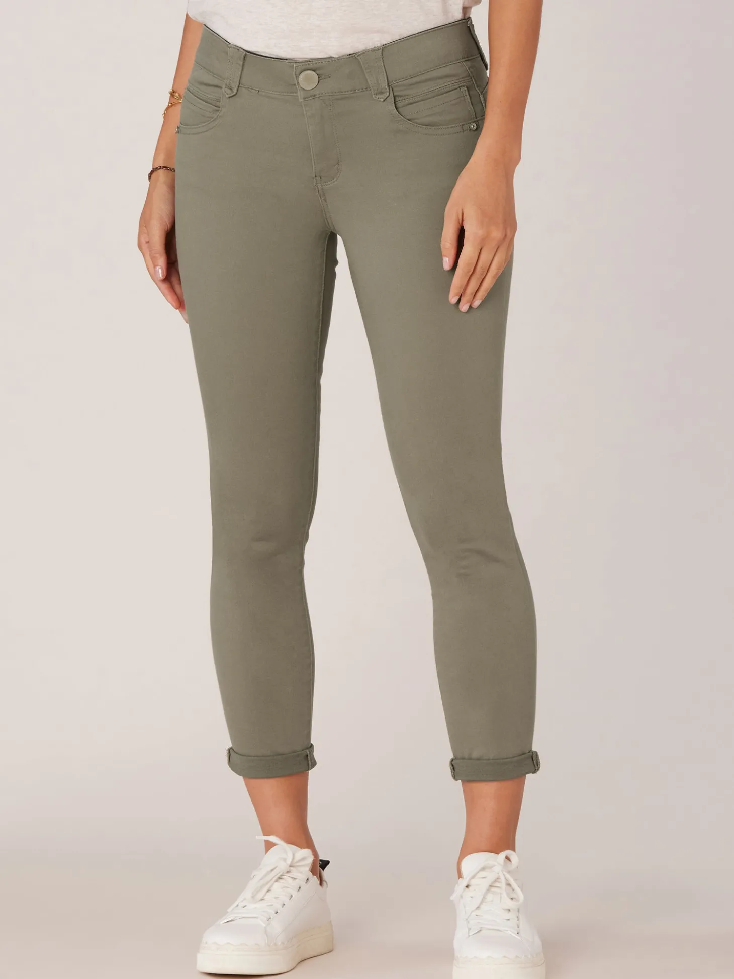 "Ab"solution® Colored Ankle Skimmer Pants