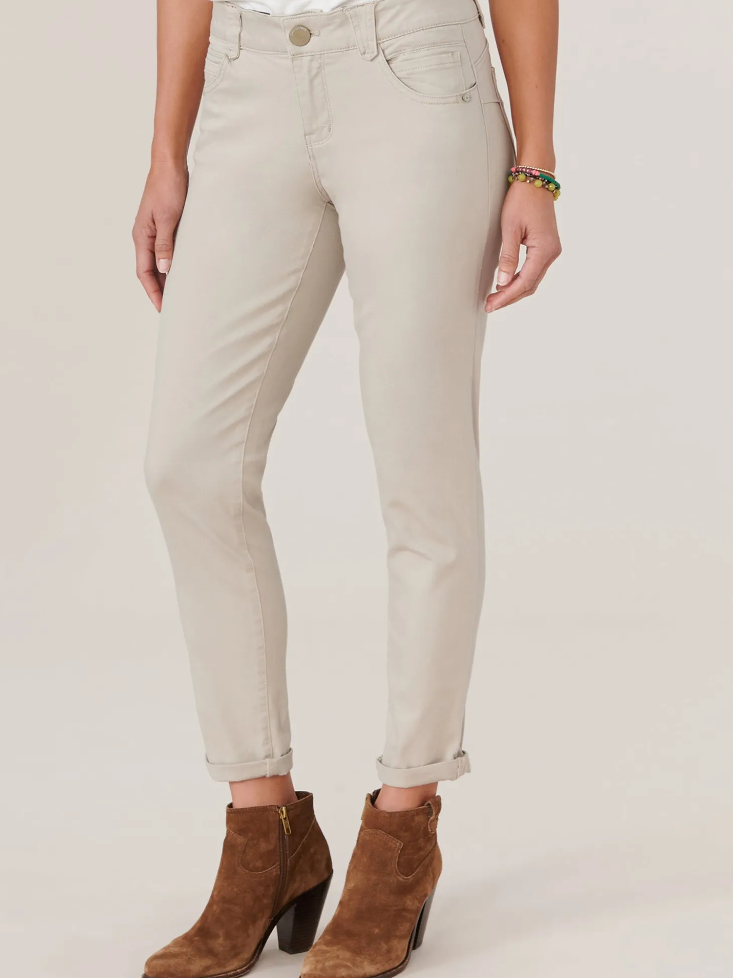 "Ab"solution® Colored Ankle Skimmer Pants