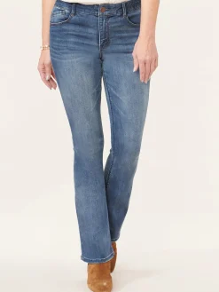 "Ab"solution® High Rise Artisanal Denim Itty Bitty Boot Jean