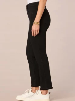 "Ab"solution High Rise Cascading "D" Pocket Slim Straight Jeans