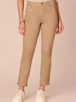 "Ab"solution High Rise Cascading "D" Pocket Slim Straight Petite Jeans