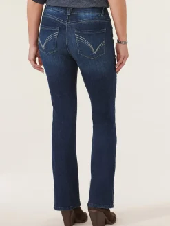 "Ab"solution High Rise Cascading "D" Itty Bitty Boot Petite Jeans