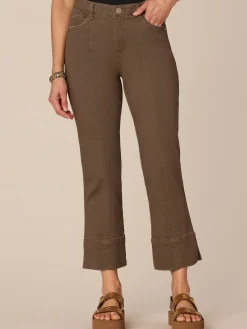 "Ab"solution High Rise Center Seam Kick Flare Pant with Side Slit