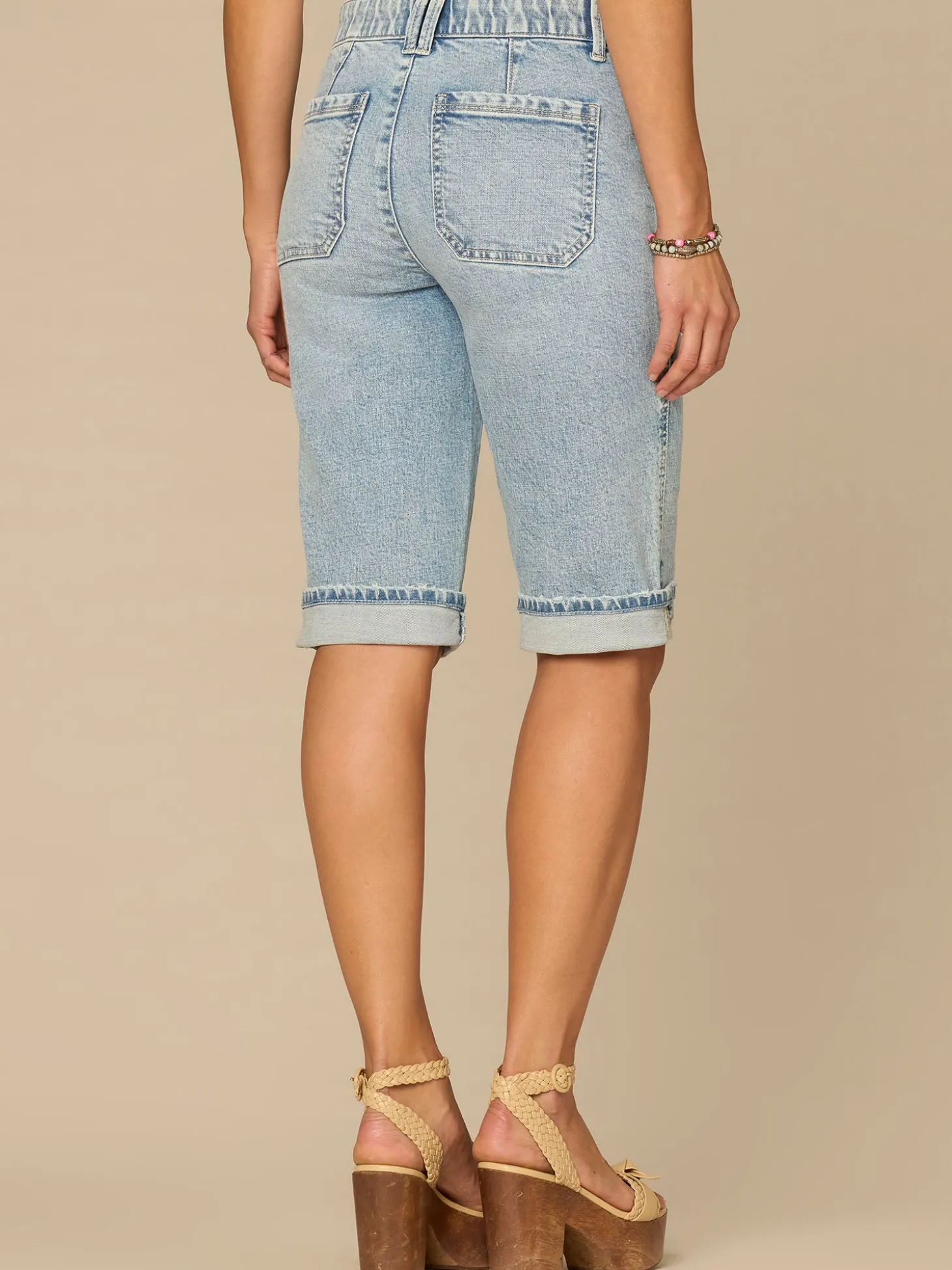 “Ab”solution® High Rise Coin Pocket Plus Size Bermuda Shorts
