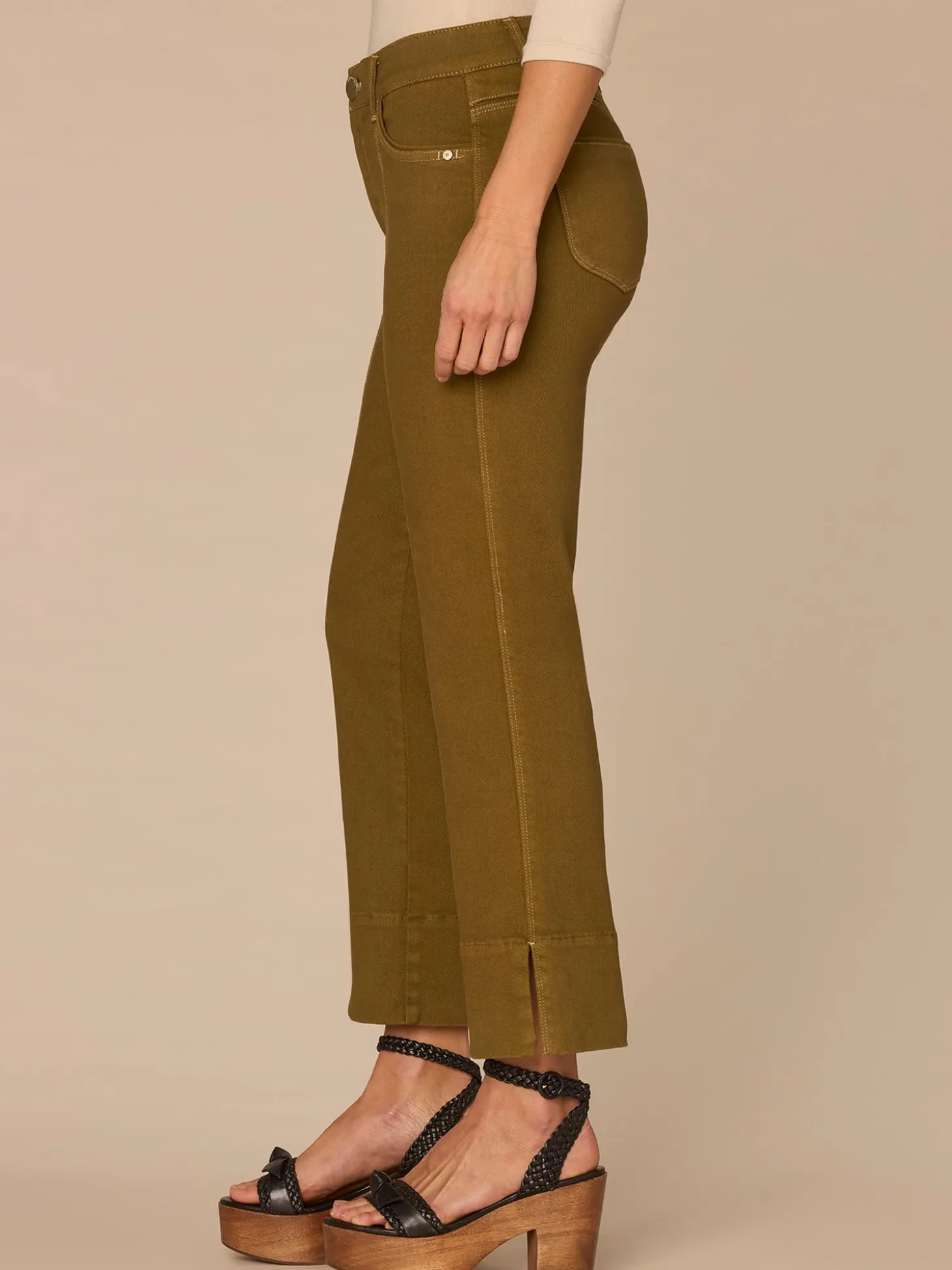 "Ab"solution® High Rise Colored Center Seam Kick Flare Pants
