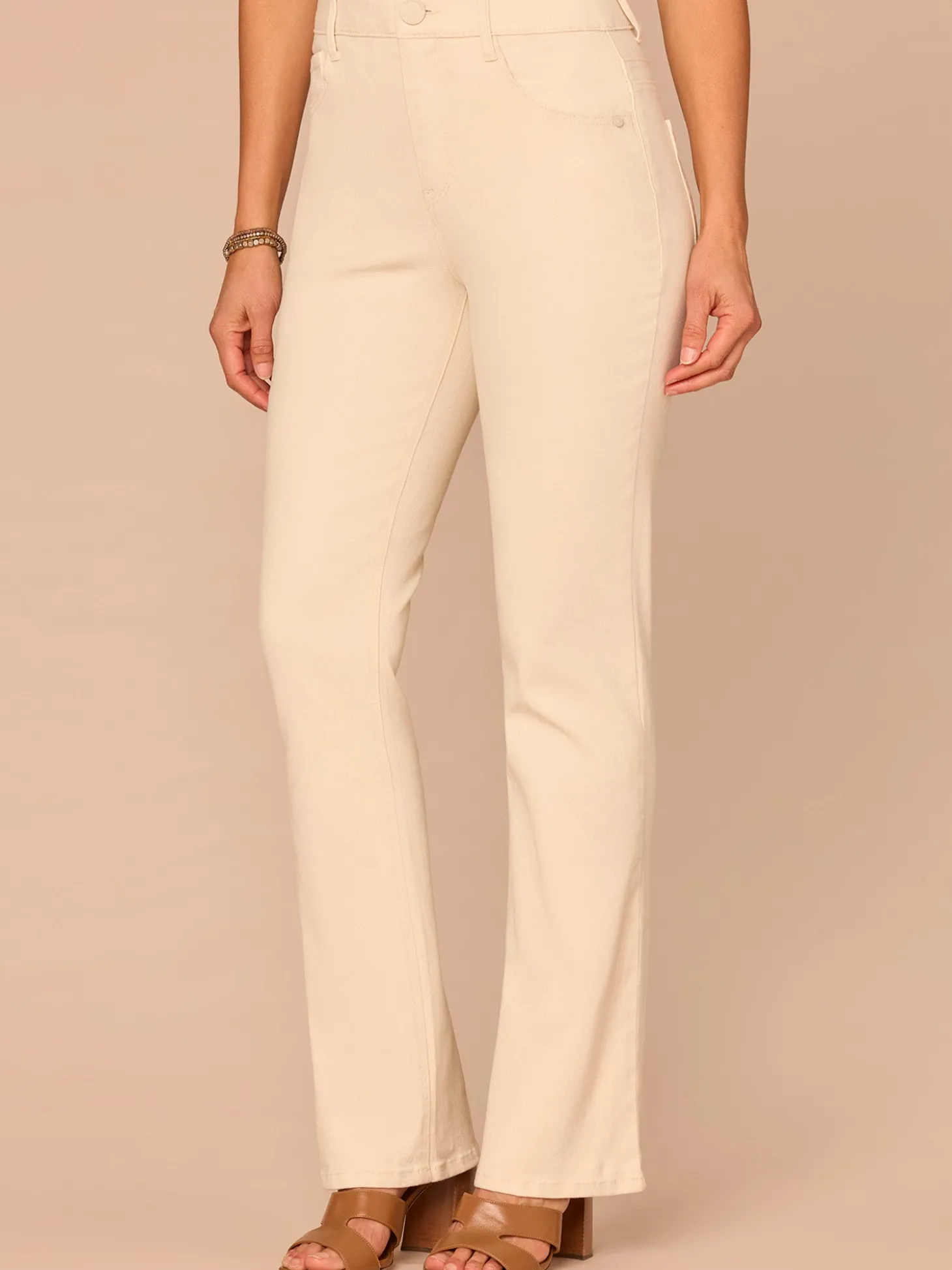 "Ab"solution® High Rise Double Yoke Itty Bitty Boot Plus Size Pants