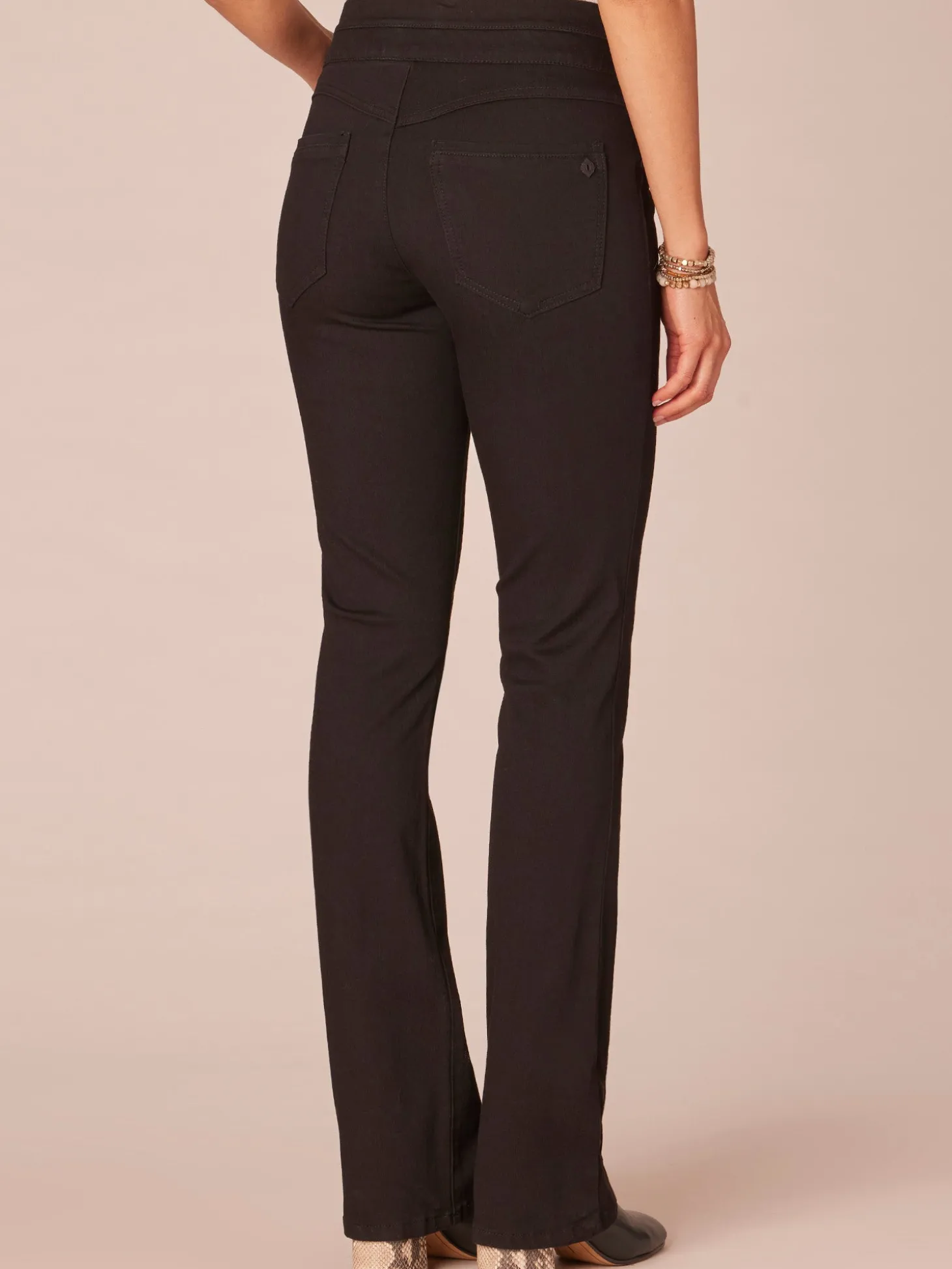 "Ab"solution High Rise Itty Bitty Boot Glider Jeans