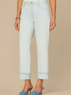 “Ab”solution® High Rise Petite Boyfriend Jeans with Side Entry Pocket