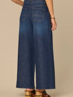 “Ab”solution® High Rise Petite Wide Leg Jeans with Utility Pockets