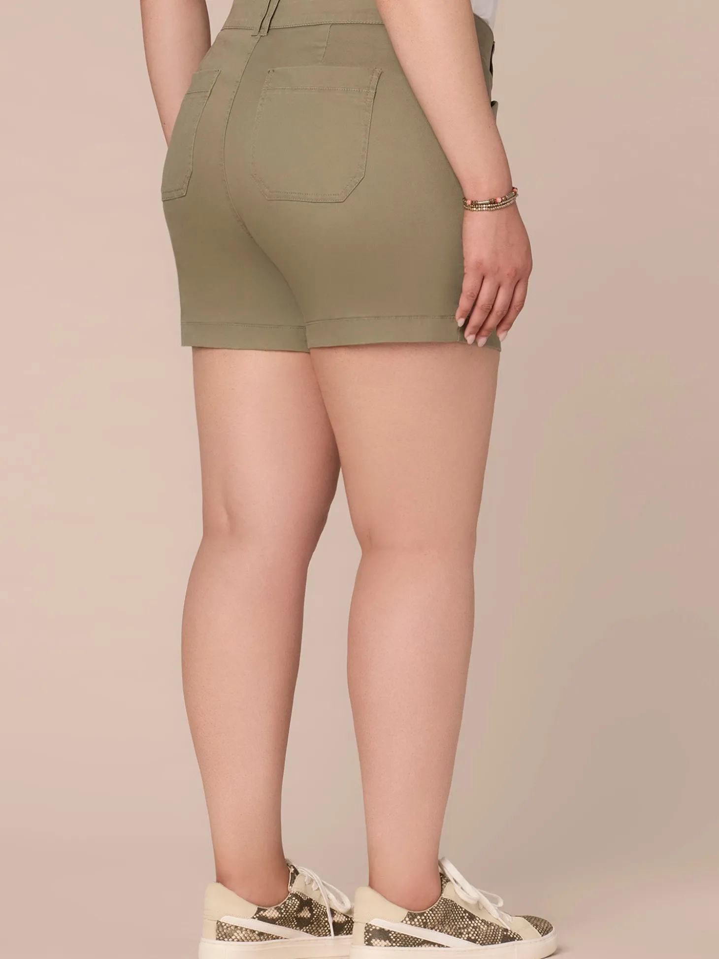 "Ab"solution® High Rise Plus Colored 5 1/2" Cargo Shorts