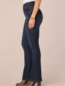 "Ab"solution High Rise Pull On Itty Bitty Boot Glider Petite Jeans