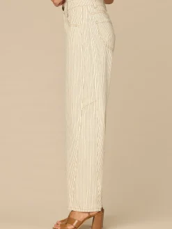 “Ab”solution® High Rise Side Panel Snap Hem Petite Barrel Leg Jeans