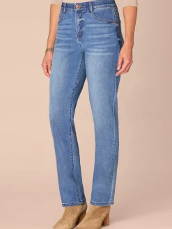 "Ab"solution® High Rise Straight Leg REPREVE® Jeans