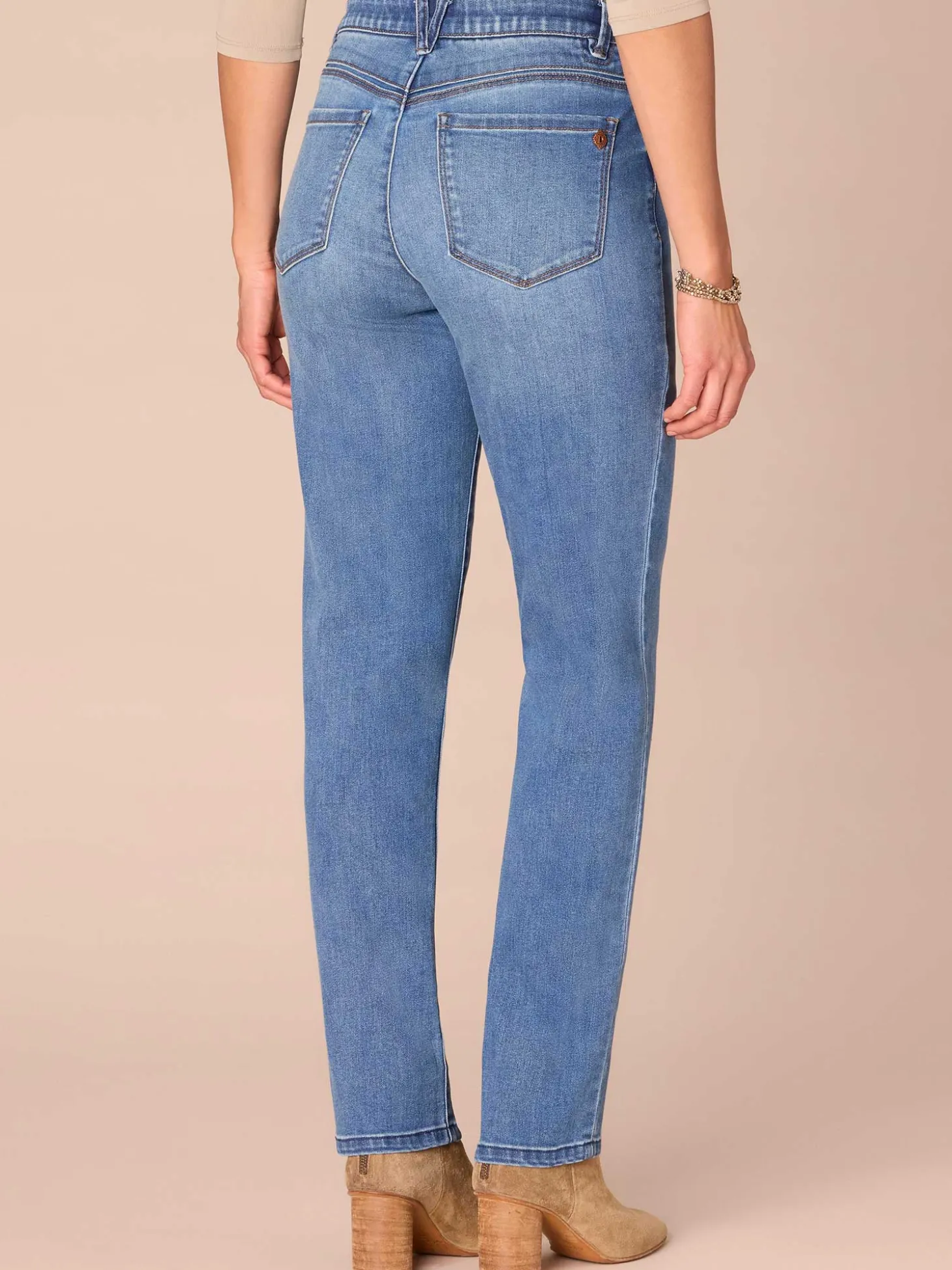 "Ab"solution® High Rise Straight Leg REPREVE® Jeans