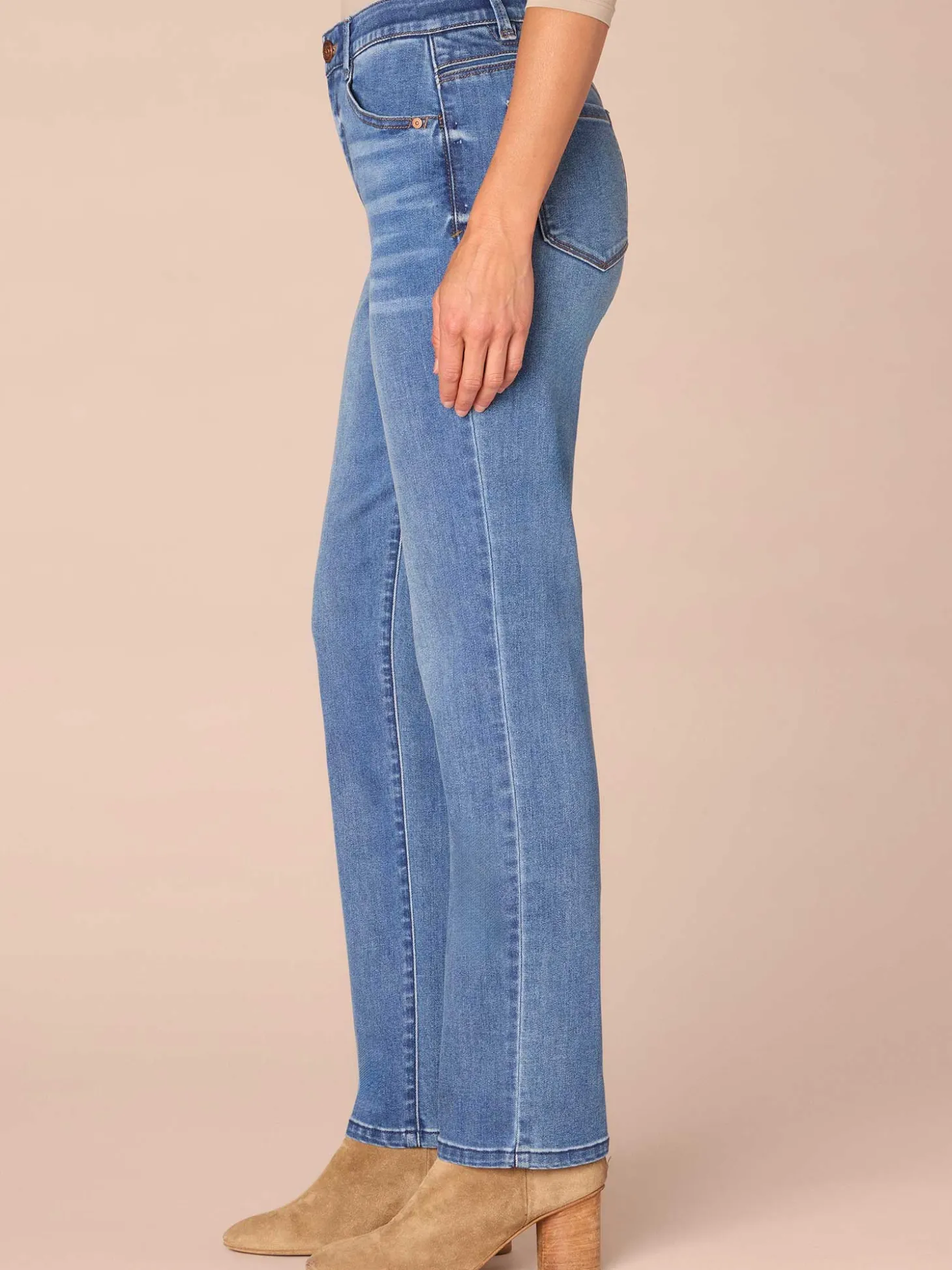 "Ab"solution® High Rise Straight Leg REPREVE® Jeans