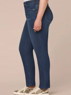 "Ab"solution® High Rise Straight Leg Plus Size Indigo Jeans