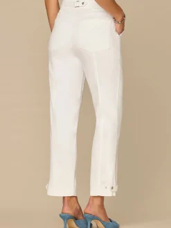 "Ab"solution® High Rise Tapered Utility Pant with Snap Hem
