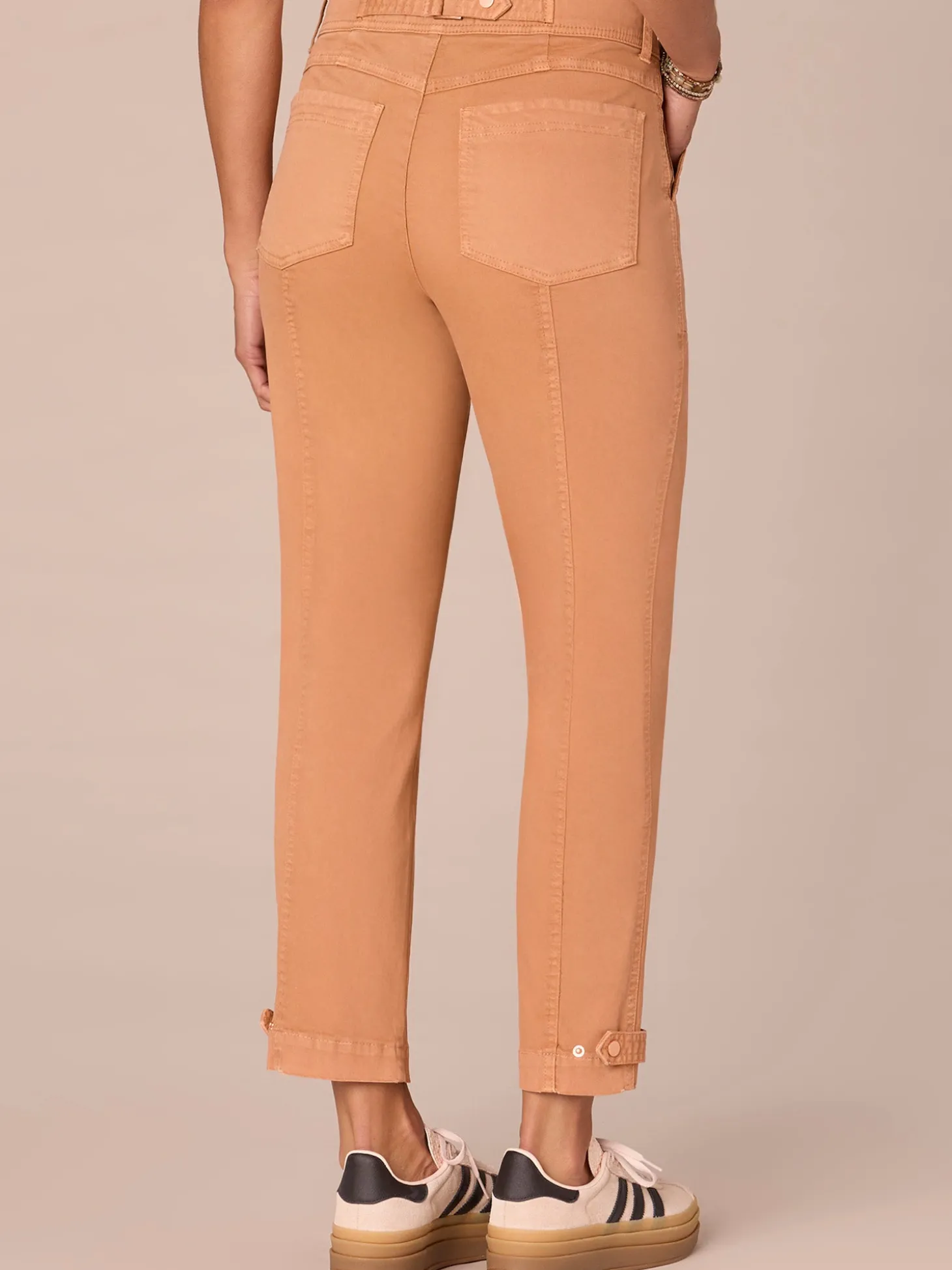 "Ab"solution® High Rise Tapered Utility Pant with Snap Hem