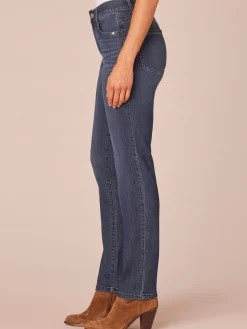 "Ab"solution® Indigo High Rise Straight Leg Jeans