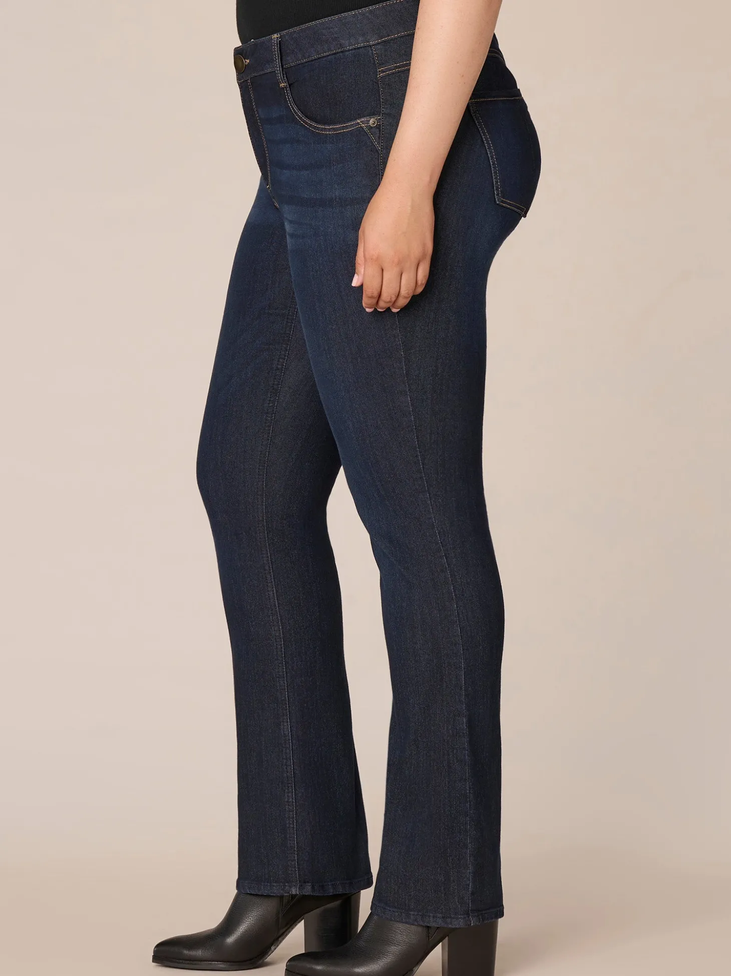 "Ab"solution® Indigo Itty Bitty Bootcut Plus Jeans