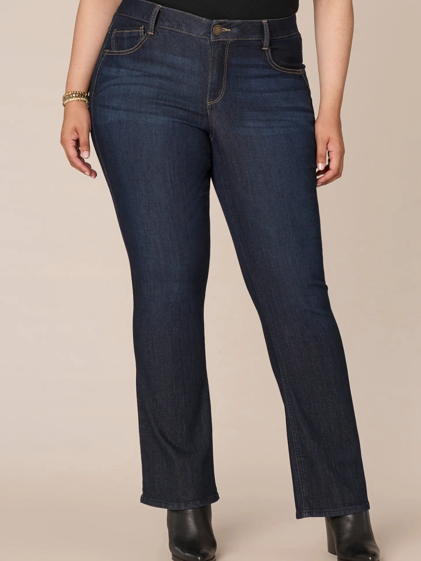 "Ab"solution® Indigo Itty Bitty Bootcut Plus Jeans