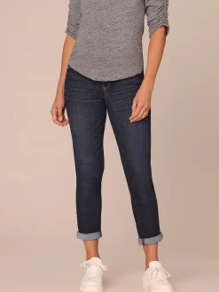 "Ab"solution Indigo Maternity Ankle Skimmer Baby Bump Jeans