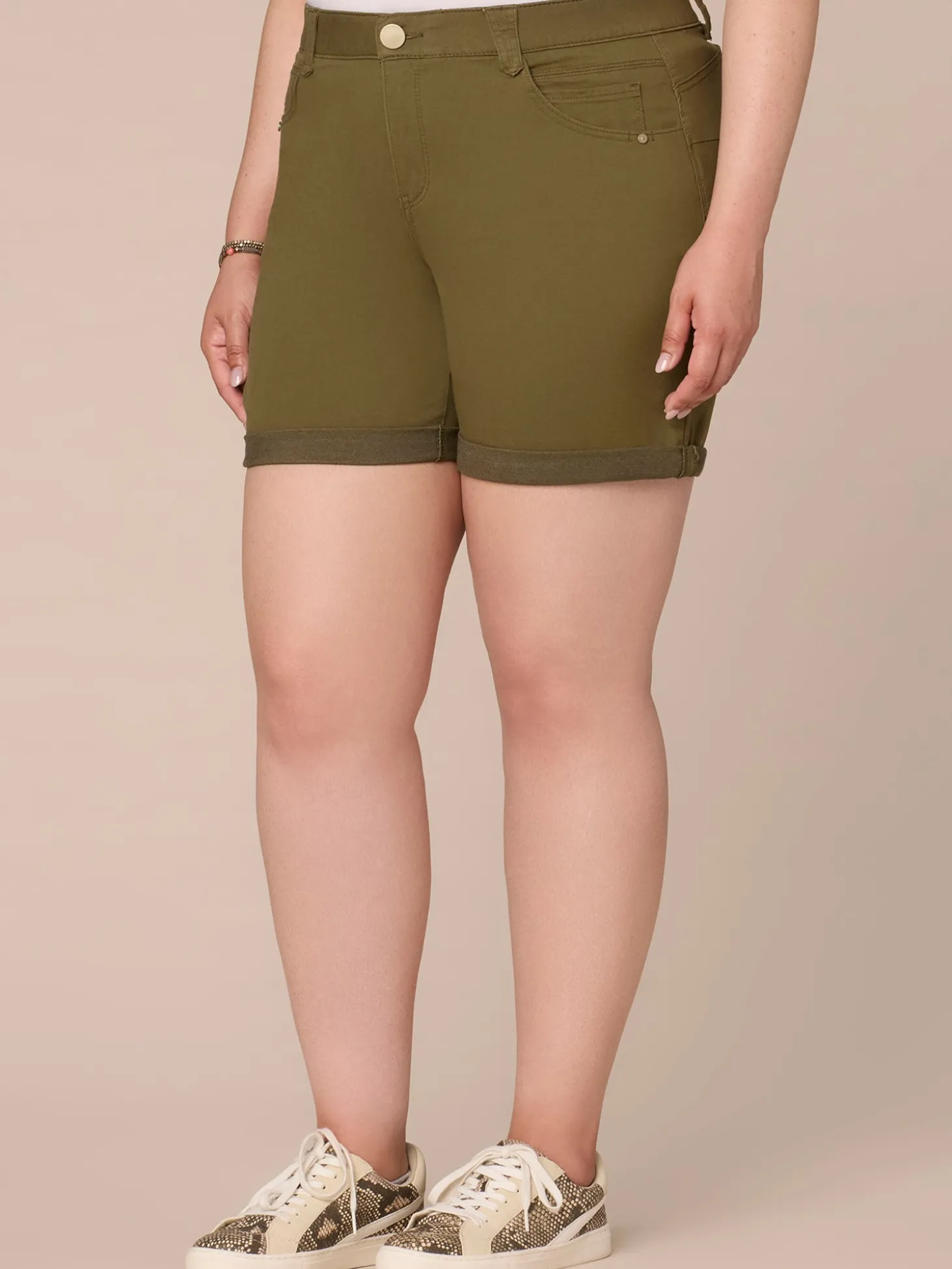 "Ab"solution® 7" Inseam Plus Colored Twill Shorts