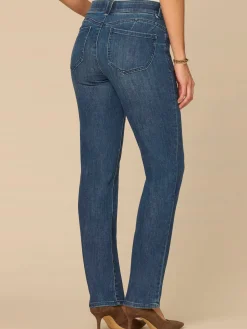 “Ab”solution® Mid-Rise Blue Booty Lift Straight Leg Jeans