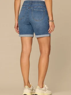 “Ab”solution® Mid-Rise Booty Lift Shorts with Roll Cuff