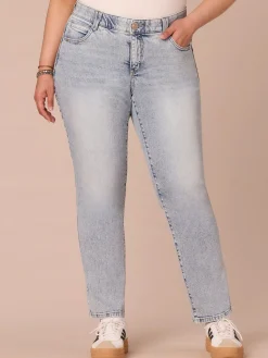 “Ab”solution® Mid-Rise Booty Lift Plus Size Straight Leg Jeans