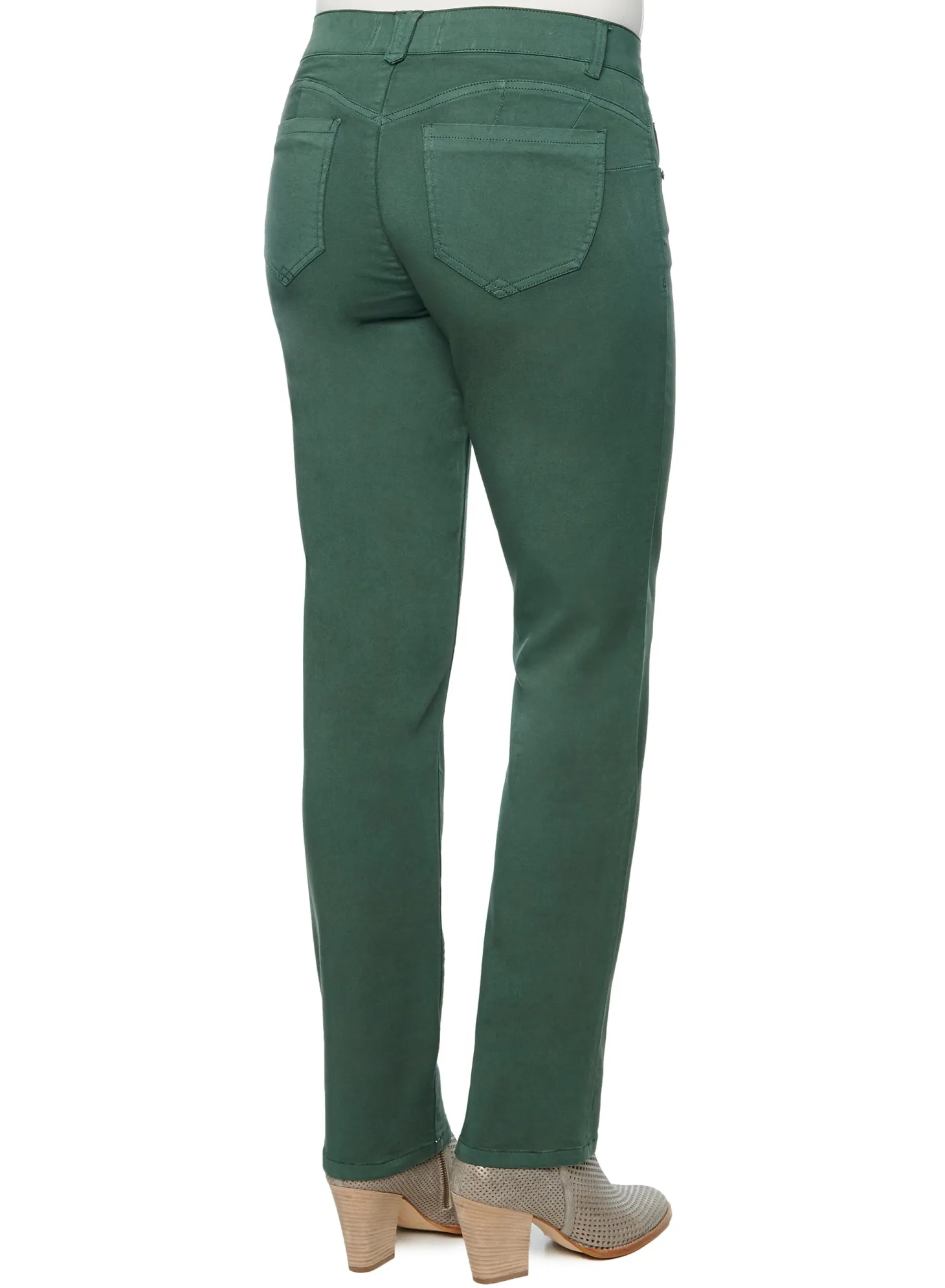 "Ab"solution® Mid-Rise Booty Lift Straight Leg Plus Size Colored Jeans