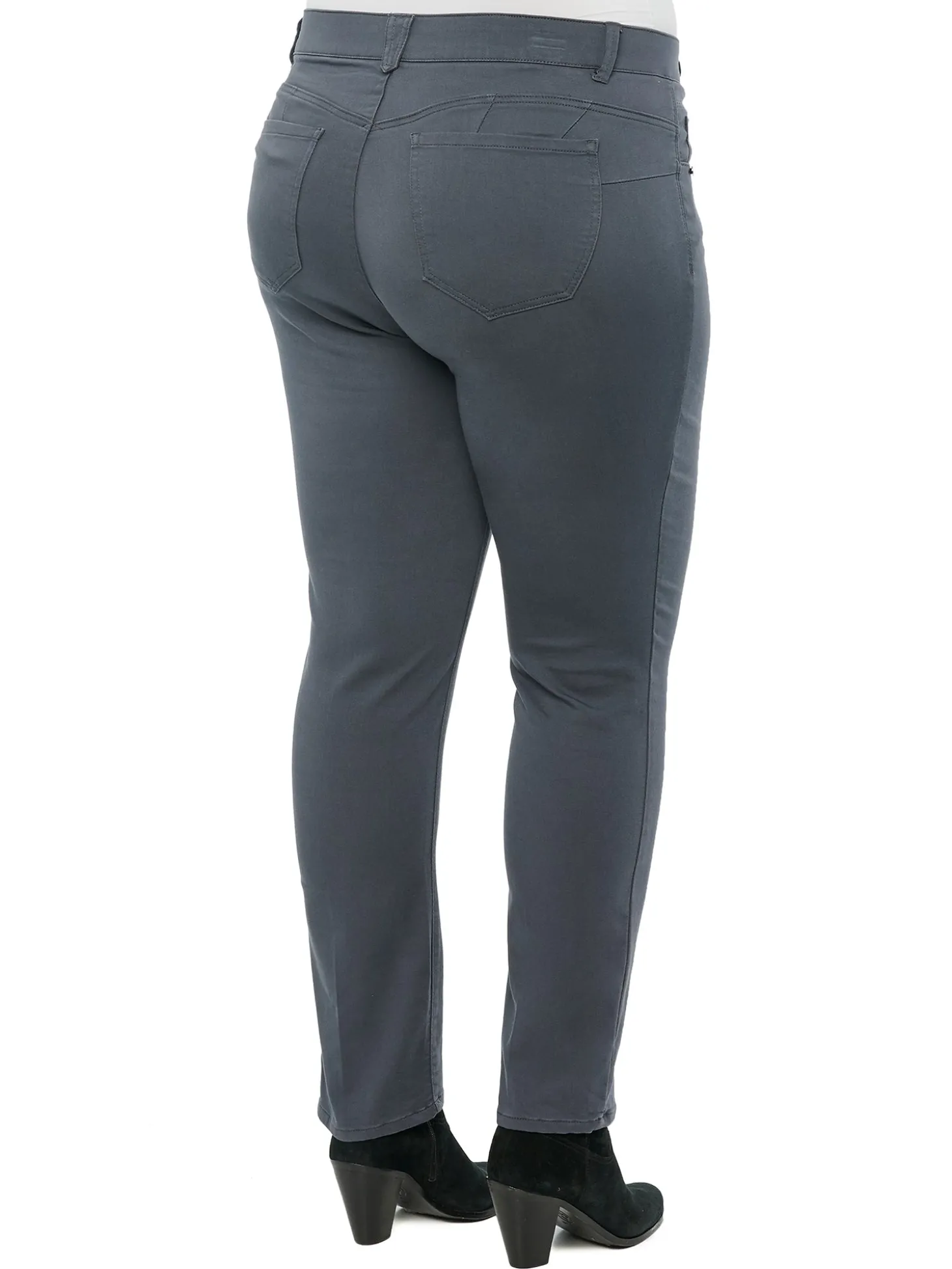 "Ab"solution® Mid-Rise Booty Lift Straight Leg Plus Size Colored Jeans