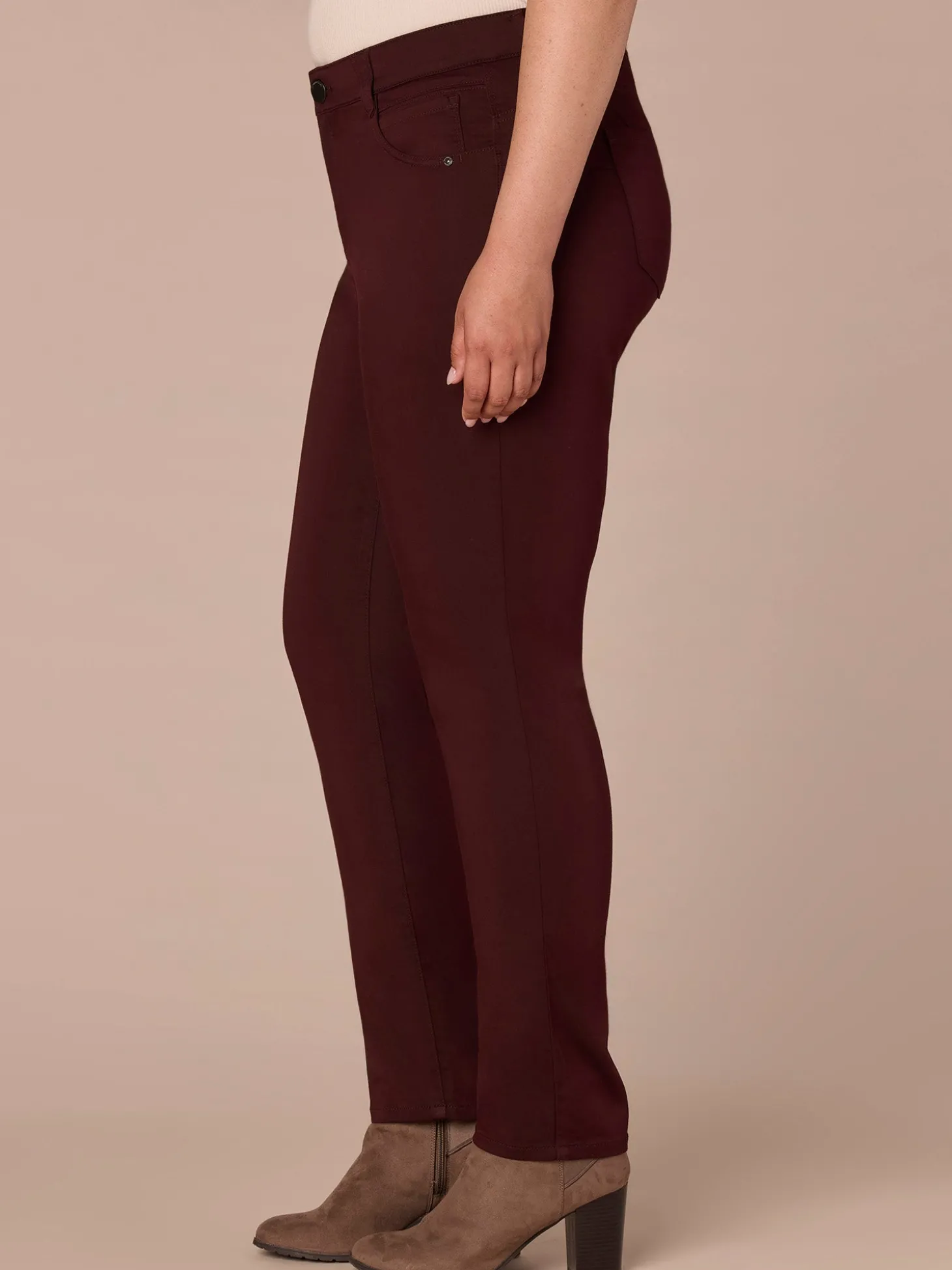 "Ab"solution® Mid-Rise Booty Lift Straight Leg Plus Size Colored Jeans