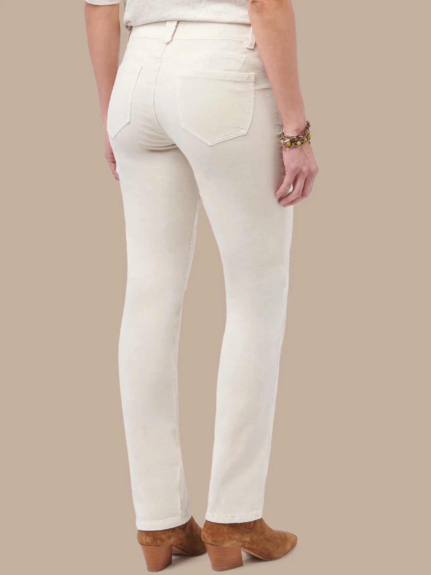 "Ab"solution® Mid-Rise Corduroy Plus Size Straight Leg Pants