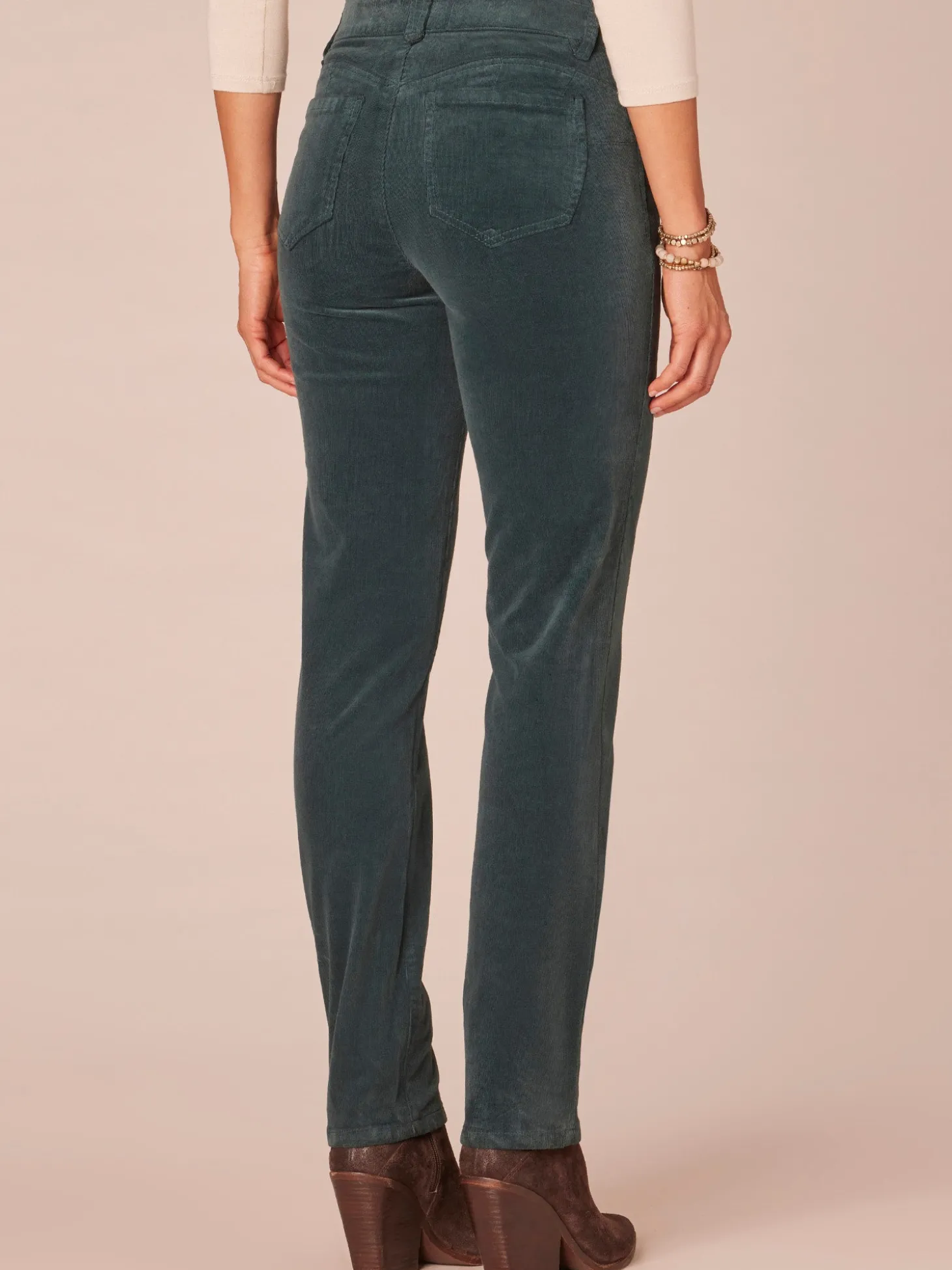 "Ab"solution® Mid-Rise Corduroy Straight Leg Pants