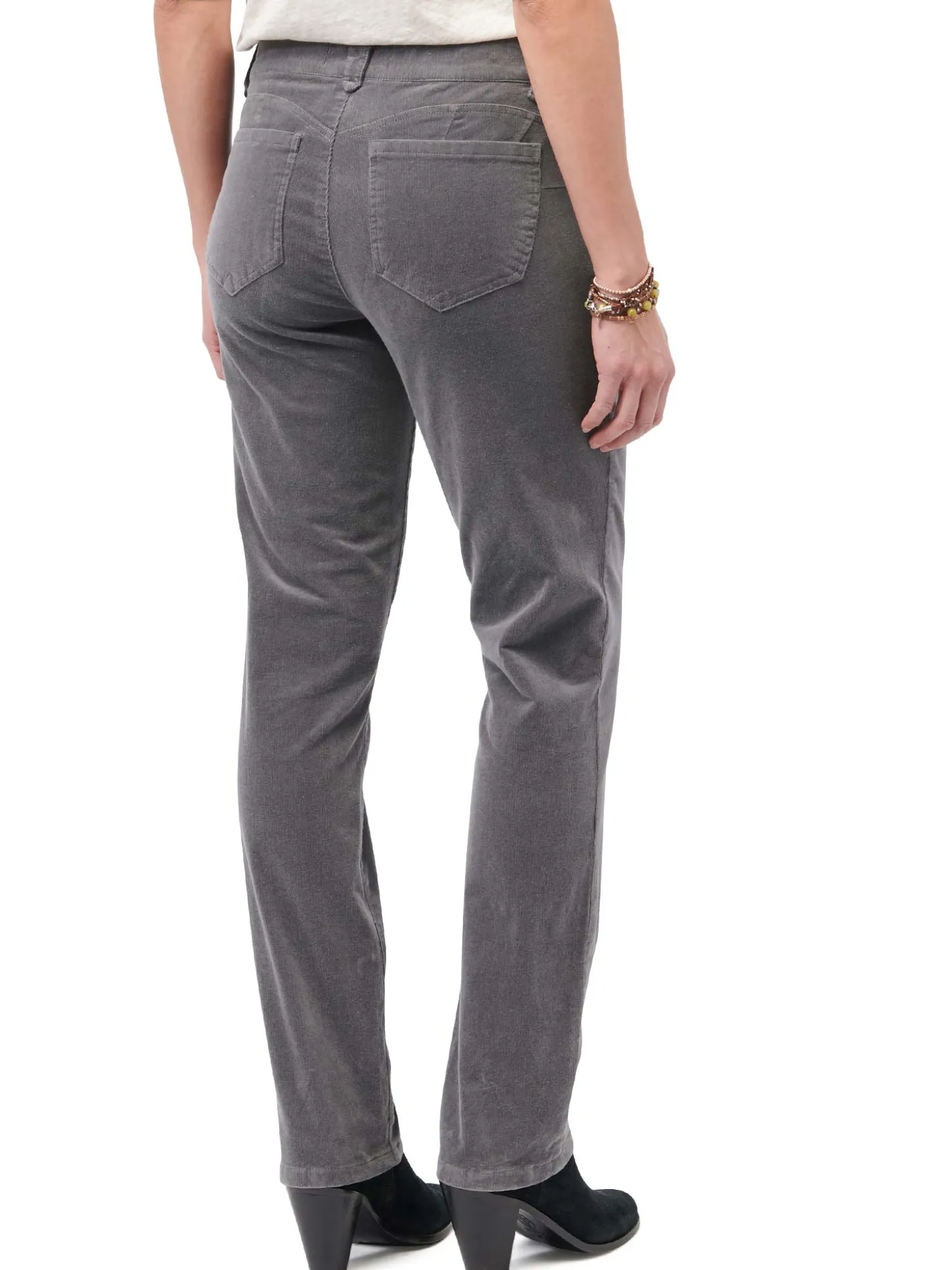 "Ab"solution® Mid-Rise Corduroy Straight Leg Pants